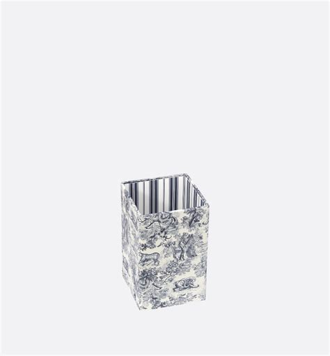 pencil pouch dior|Square Pencil Holder Gray Toile de Jouy .